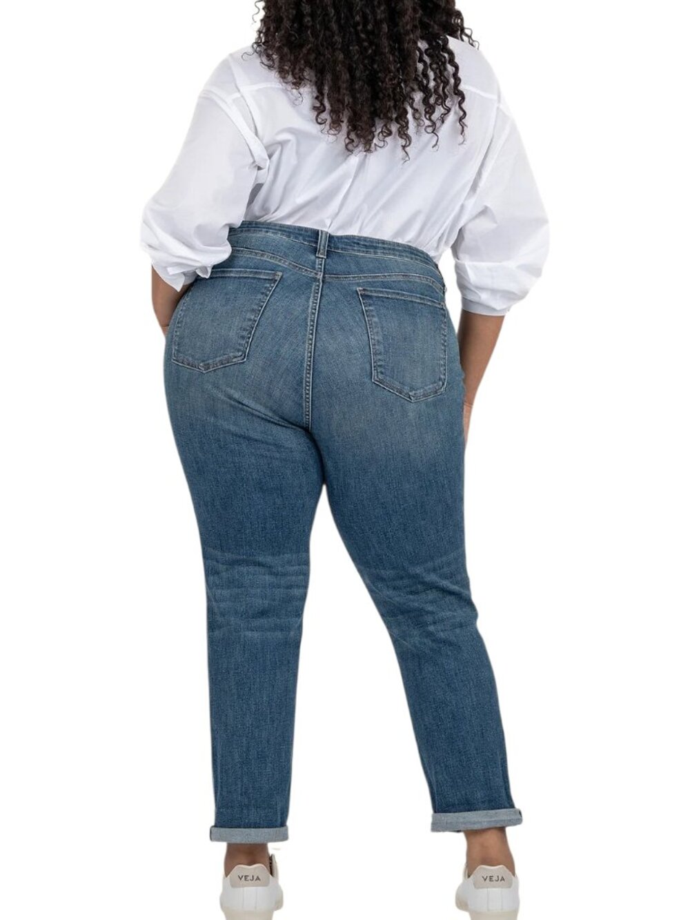 Kut from the Kloth Catherine Boyfriend High-Rise Crop Jean Great Condition - 22W - Picture 2 of 10